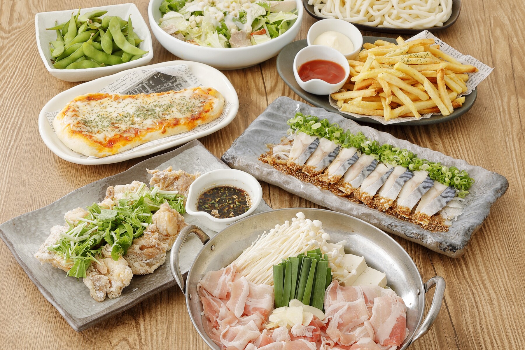 【濃厚豚味噌鍋の賑わいコース】　　